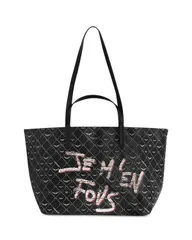 ザディグ エ ヴォルテール レディース バッグ トートバッグ Zadig Voltaire Z Shopper XL Monogram Tag Tote Black ブラックのサムネイル