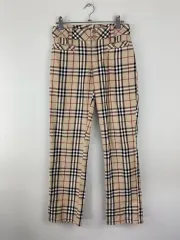 BURBERRY バーバリー ノヴァチェック チェック ロゴ コットンパンツ パンツ スラックス 38