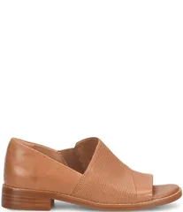 ソフト レディース シューズ パンプス レザー ヒール Sofft Naydeen Embossed Leather Block Heel Shooties Honey