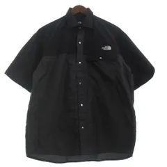 ザノースフェイス THE NORTH FACE ショートスリーブヌプシシャツ 半袖 ロゴ 刺繍 NR22552 グレー L