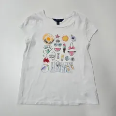 8-10t 140-150 ポロラルフローレン ビーチ プリンティング 半袖 Tシャツ