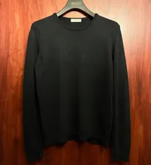 【JOURNAL STANDARD 取り扱い】 MADE IN ITALY製 roberto collina クルーネックウールセーター ブラック 48サイズのサムネイル