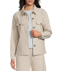ウエストバウンド レディース アウター コート パイル ジャケット Westbound Terry Twill Point Collar Coordinating Jacket Stone ストーン