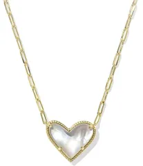 ケンドラスコット レディース アクセサリー ネックレス・チョーカー レース Kendra Scott Ari Heart Statement Short Pendant Necklace GoldIvory Mother of Pearl アイボリー