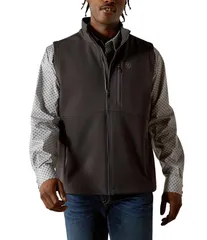 アリアト メンズ アウター ベスト トール ロゴ Ariat Big Tall Softshell Logo Vest Phantomのサムネイル