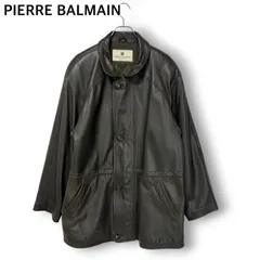 PIERRE BALMAIN ラムレザーコート LL ピエールバルマン メンズ ピエール バルマン PIERRE BALMAIN レザー コート ショールカラー 長袖
