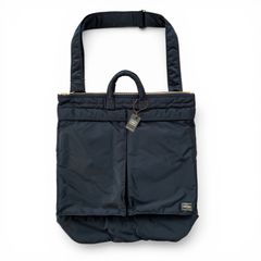 【極美品】ヘッドポーター ヘルメットバッグ　アイアンブルー タンカー 2way 極美品】ヘッドポーター ヘルメットバッグ アイアンブルー タンカー