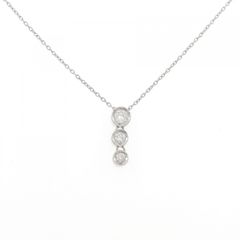 新品未使用] Pt850天然ブラックダイヤモンド ネックレス 21.40ct 
