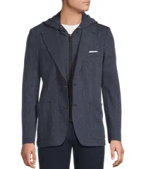 ダニエル クレミュ メンズ アウター ジャケット・ブルゾン ジャケット Cremieux Blue Label ZipOut Bib Plaid Jacket Blue ブルーのサムネイル