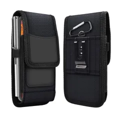 DFsucces スマホポーチ 縦型 ウエストポーチ スマホ 鍵 カード 小物入れ収納 兼用iPhone/GalaxyなどAndroidスマホ対応 小型 多機能ポーチ 持ち運びに便利 アウトドア 作業用 収納ポーチ ブラック (XL 4.7-5.5インチ)