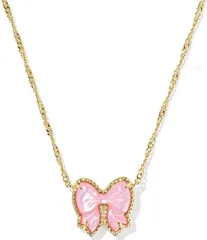 ケンドラスコット レディース アクセサリー ネックレス・チョーカー レース Kendra Scott Haley Bow Short Pendant Necklace Gold Blush Mother Of Pearl パール