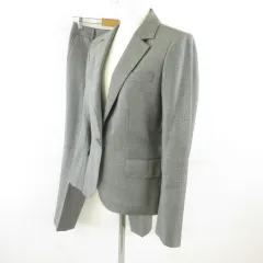 ザ・スーツカンパニー THE SUIT COMPANY REDA スーツ セットアップ テーラードジャケット 長袖 パンツ チェック グレー 40 *T2