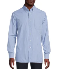 ダニエル クレミュ メンズ トップス シャツ Cremieux Blue Label Striped Poplin Long Sleeve Woven Shirt Light Blue ブルー