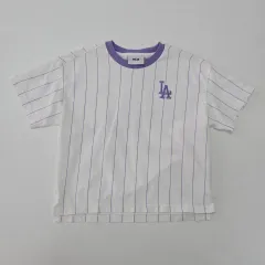 120 MLB キッズ ストライプ 半袖Tシャツ