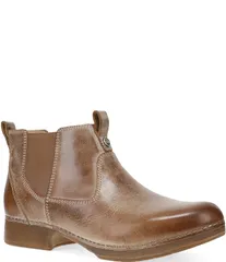 ダンスコ レディース シューズ ブーツ・レインブーツ チェルシー ブーツ レザー Dansko Michele Leather Chelsea Booties Tan タンのサムネイル
