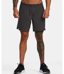 ルーカ メンズ ボトムス ハーフパンツ・ショーツ ショートパンツ RVCA Yogger Performance Stretch 17 Outseam Solid Walk Shorts Slateのサムネイル