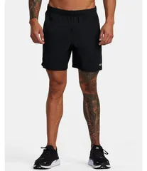 ルーカ メンズ ボトムス ハーフパンツ・ショーツ ショートパンツ RVCA Yogger Performance Stretch 17 Outseam Solid Walk Shorts Blackのサムネイル