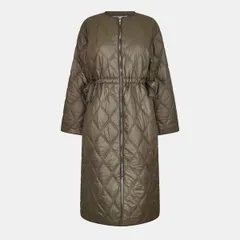 ガニー レディース アウター ジャケット・ブルゾン キルティング Ganni Womens Long Quilted Jacket Kalamata