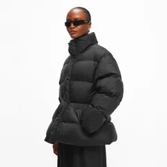 バレンシアガ レディース アウター ジャケット・ブルゾン Balenciaga Womens Bal Hourglshort Puffer Jacket Black ブラックのサムネイル