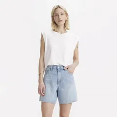 リーバイス レディース トップス タンクトップ Levis Boxy Tank White Slub White ホワイトのサムネイル