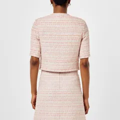 ヴェルサーチ レディース アウター ジャケット・ブルゾン ツイード コットン コート Versace Womens Tweed Cotton Short Sleeve Overcoat Dsty Roのサムネイル