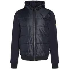 バブアー メンズ アウター パーカー・スウェット キルティング スウェット シャツ Barbour International Track Quilted Sweatshirt Black BK31のサムネイル