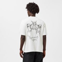 リプレゼント メンズ トップス Tシャツ Represent Mens Oversized TShirt Design Washed Ecru エクリュ