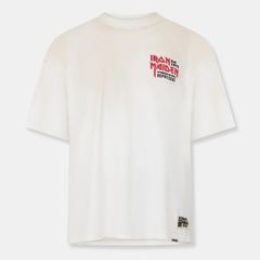 リプレゼント メンズ トップス Tシャツ Represent Mens x Iron Maiden Anniversary TShirt Bold Branding Washed Ecru エクリュ