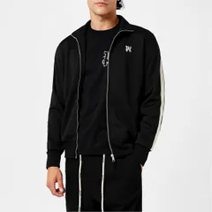 パーム・エンジェルス メンズ アウター ジャケット・ブルゾン ジャケット PALM ANGELS Monogram Track Jacket Blk Wht 1003のサムネイル