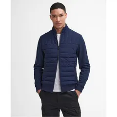 バブアー メンズ アウター パーカー・スウェット キルティング スウェット シャツ BARBOUR INTERNATIONAL Counter Quilted Sweatshirt Navy NY91 ネイビーのサムネイル