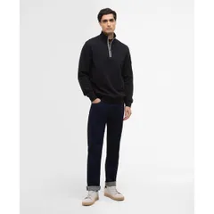 バブアー メンズ アウター ニット・セーター Barbour International Mens Rufforth Jumper Black BK11 ブラックのサムネイル