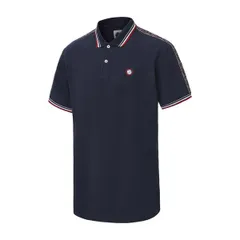 プレティグリーン メンズ トップス ポロシャツ Pretty Green Tape Polo Mens Navy ネイビーのサムネイル