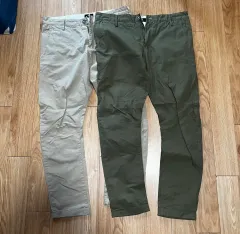 RO スリムテーパード コットン パンツ 2枚