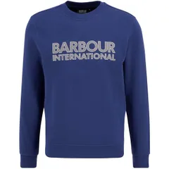 バブアー メンズ アウター パーカー・スウェット シャツ Barbour International Mens Essential Sweatshirt Insignia Blue ブルーのサムネイル