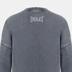 エバーラスト メンズ アウター パーカー・スウェット シャツ Everlast NYCrew Sweatshirt Washed Grey グレーのサムネイル