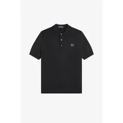 フレッドペリー メンズ トップス ポロシャツ ニット Fred Perry Fred Knitted Polo Sn62 BlkGld 198