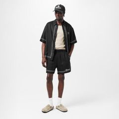 リプレゼント メンズ ボトムス ハーフパンツ・ショーツ ショートパンツ Represent Mens Rep Border Woven Shorts Jet Black ブラック