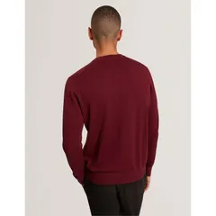 テッドベーカー メンズ アウター ニット・セーター クルーネック Ted Baker Ted Merino Crewneck Sn00 Oxblood オックスブラッドのサムネイル
