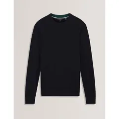 テッドベーカー メンズ アウター ニット・セーター クルーネック Ted Baker Mens Merino Crew Neck Jumper Navy ネイビーのサムネイル