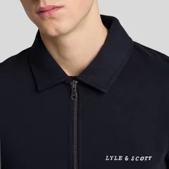ライルアンドスコット メンズ アウター パーカー・スウェット ハーフジップ シャツ 刺繍 Lyle and Scott Embroidered Collared Quarter Zip Sweatshのサムネイル