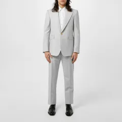 アレキサンダー・マックイーン メンズ ボトムス カジュアルパンツ Alexander McQueen Cigarette Trousers Ice Grey グレーのサムネイル