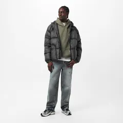 リプレゼント メンズ アウター ジャケット・ブルゾン Represent Mens Translucent Medium Puffer Jacket Washed Black ブラックのサムネイル