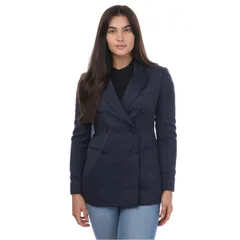 テッドベーカー レディース アウター ジャケット・ブルゾン サテン ブレザー Ted Baker Seraph Double Breasted Satin Boyfriend Blazer Blueのサムネイル