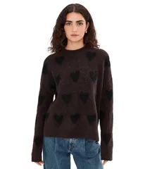 オールセインツ レディース アウター ニット・セーター AllSaints Amora Jumper PottingBlack ブラックのサムネイル