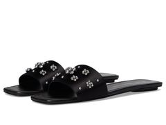 スチュアート ワイツマン レディース シューズ サンダル Stuart Weitzman POPPY SLIDE BlackSilver ShadeGray ブラック