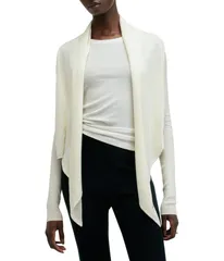 オールセインツ レディース アウター ニット・セーター AllSaints Wasson Pirate Cardig Chalk White ホワイトのサムネイル