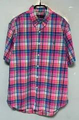 POLO ポロ メンズ マドラスチェックシャツ 半袖 新モデル L 100-105