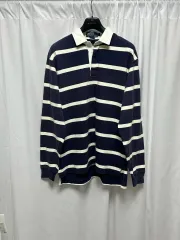 no 79 ポロ ラルフローレン ネイビー ストライプ ラグビーシャツ