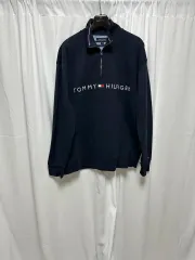 no 51 トミーヒルフィガー ハーフジップアップ ネイビー xl