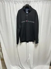 no 52 Tommy Hilfiger トミーヒルフィガー ハーフジップアップ ブラック xl